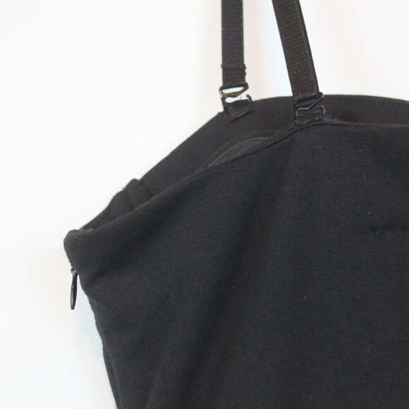 Kardashian Kollection Black Gold Tube Top Body Fitting Pencil Dress - Picture 8 of 12